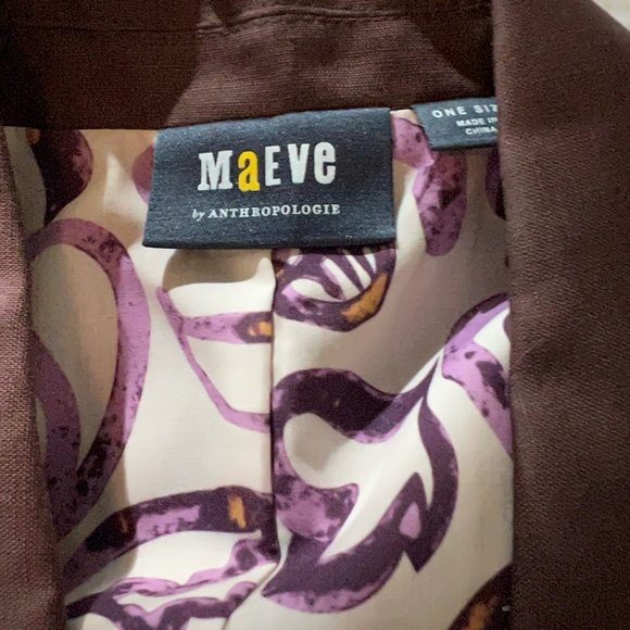 NWOT chocolate brown vest by Maeve for Anthropologie - Picture 6 of 11